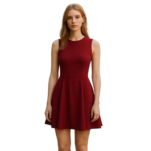 Likely Cordelia Red Sleeveless Fit & Flare Cocktail Mini Dress 4 NWT - Picture 1 of 9